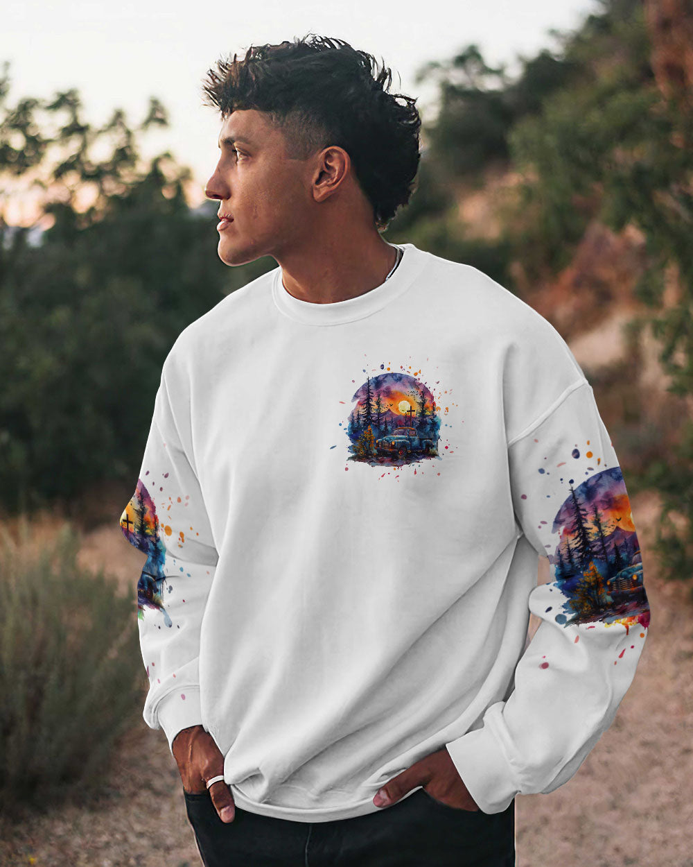 Jesus Take The Wheel Men's All Over Print Shirt - Tlpq1903241, easychoo.com