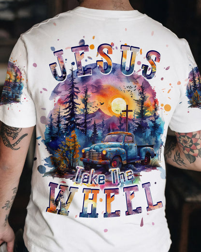 Jesus Take The Wheel Men's All Over Print Shirt - Tlpq1903241, easychoo.com