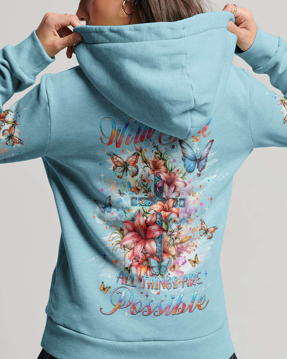 With God All Things Are Possible Women's All Over Print Shirt - Yhlt2802241, easychoo.com