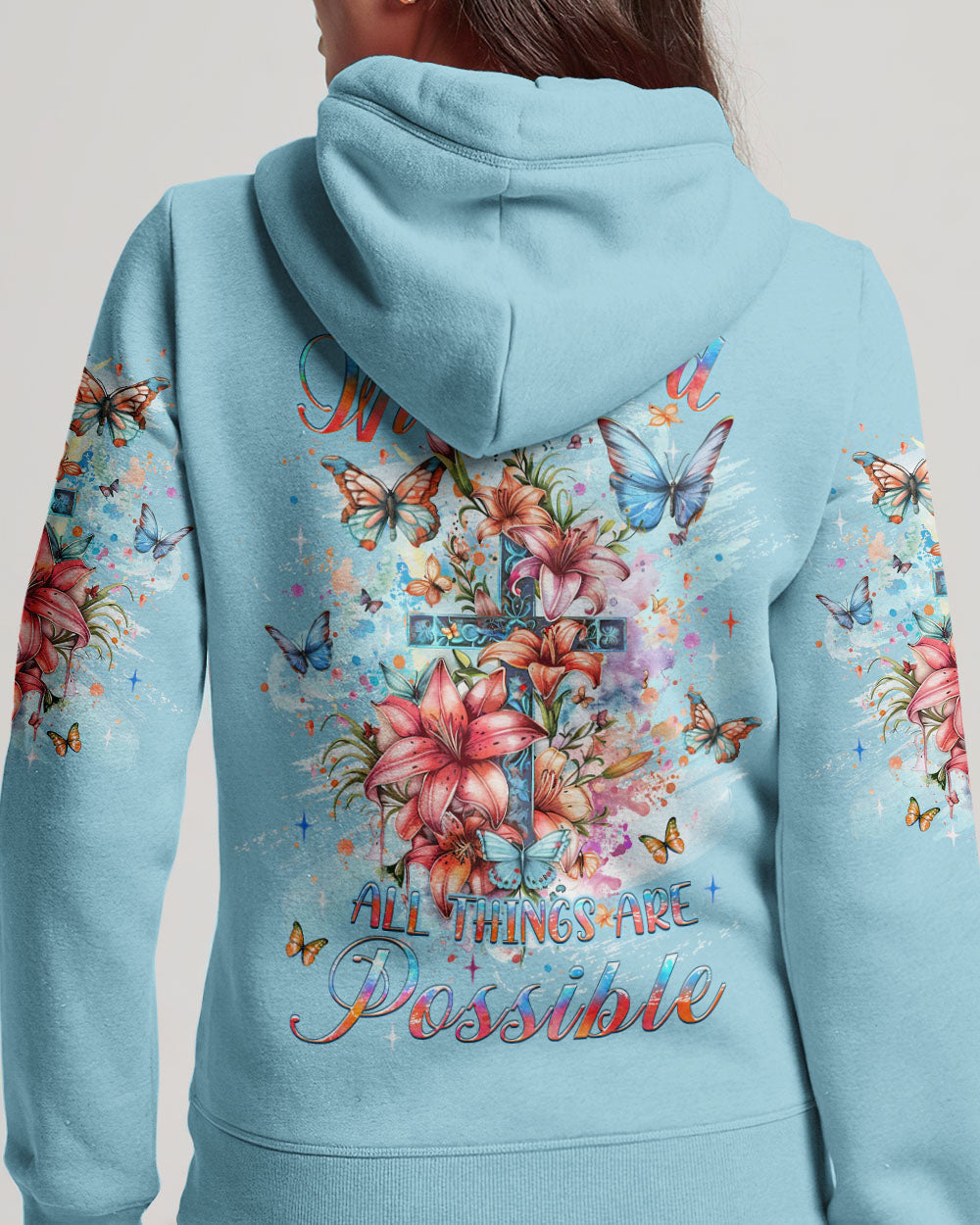 With God All Things Are Possible Women's All Over Print Shirt - Yhlt2802241, easychoo.com