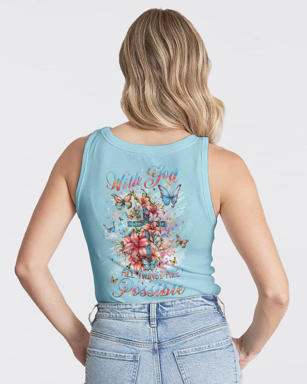 With God All Things Are Possible Women's All Over Print Shirt - Yhlt2802241, easychoo.com