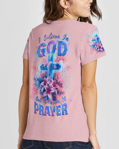 I Believe In God Lilies Women's All Over Print Shirt - Tlpq0803243, easychoo.com
