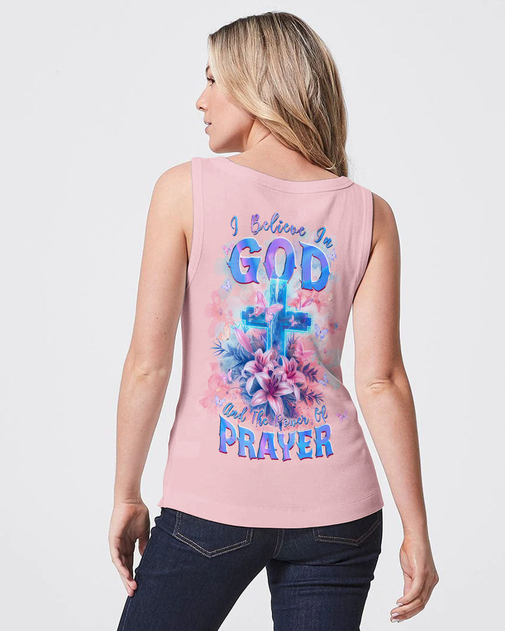 I Believe In God Lilies Women's All Over Print Shirt - Tlpq0803243, easychoo.com