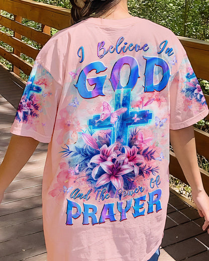 I Believe In God Lilies Women's All Over Print Shirt - Tlpq0803243, easychoo.com