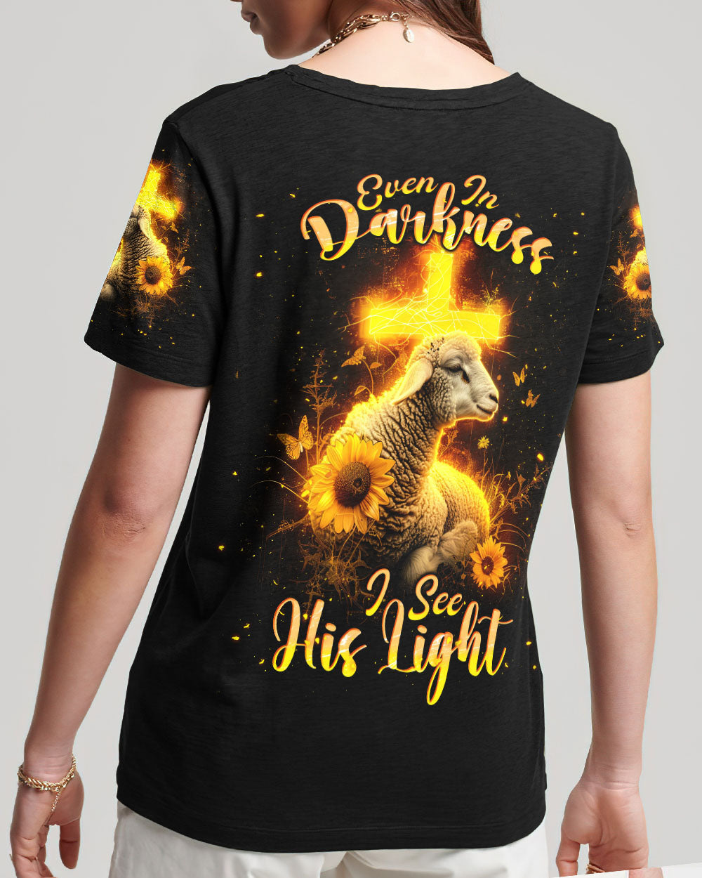 Even In Darkness Lamb Women's All Over Print Shirt - Tlnt1202246, easychoo.com