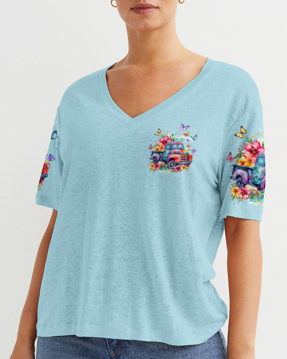 Jesus Take The Wheel Women's All Over Print Shirt - Tytd2003245, easychoo.com