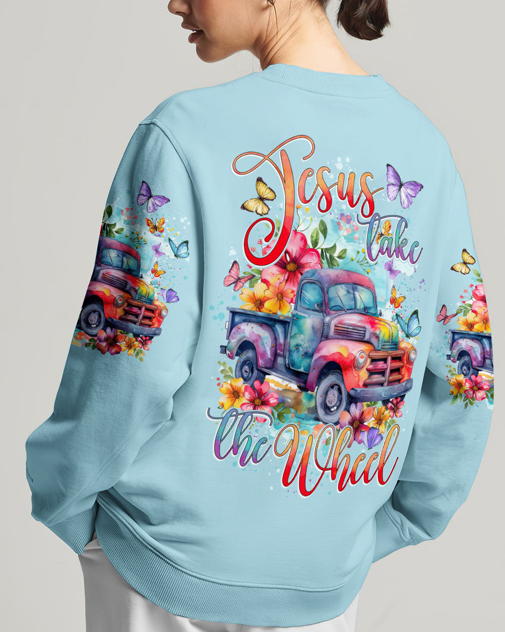 Jesus Take The Wheel Women's All Over Print Shirt - Tytd2003245, easychoo.com