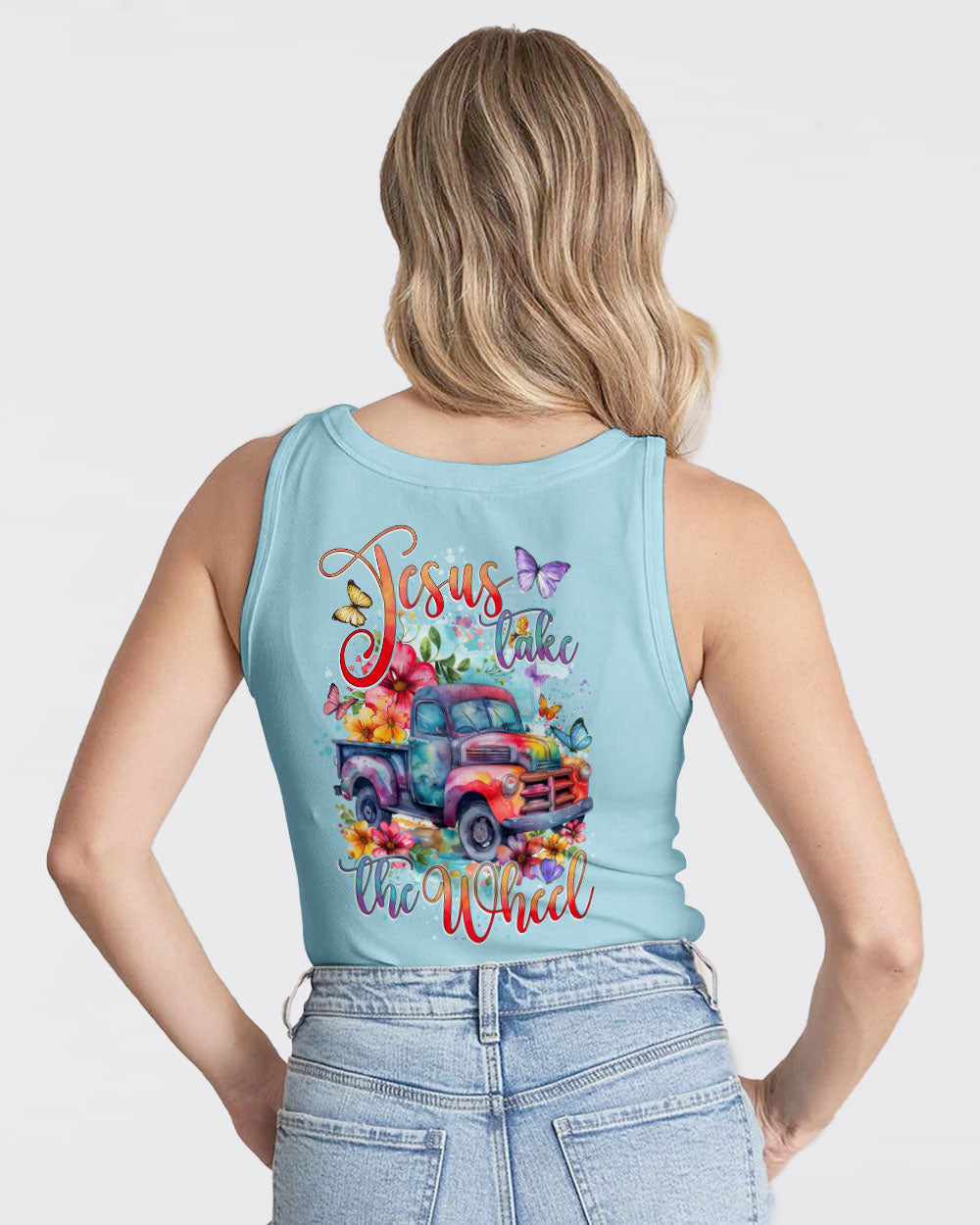 Jesus Take The Wheel Women's All Over Print Shirt - Tytd2003245, easychoo.com