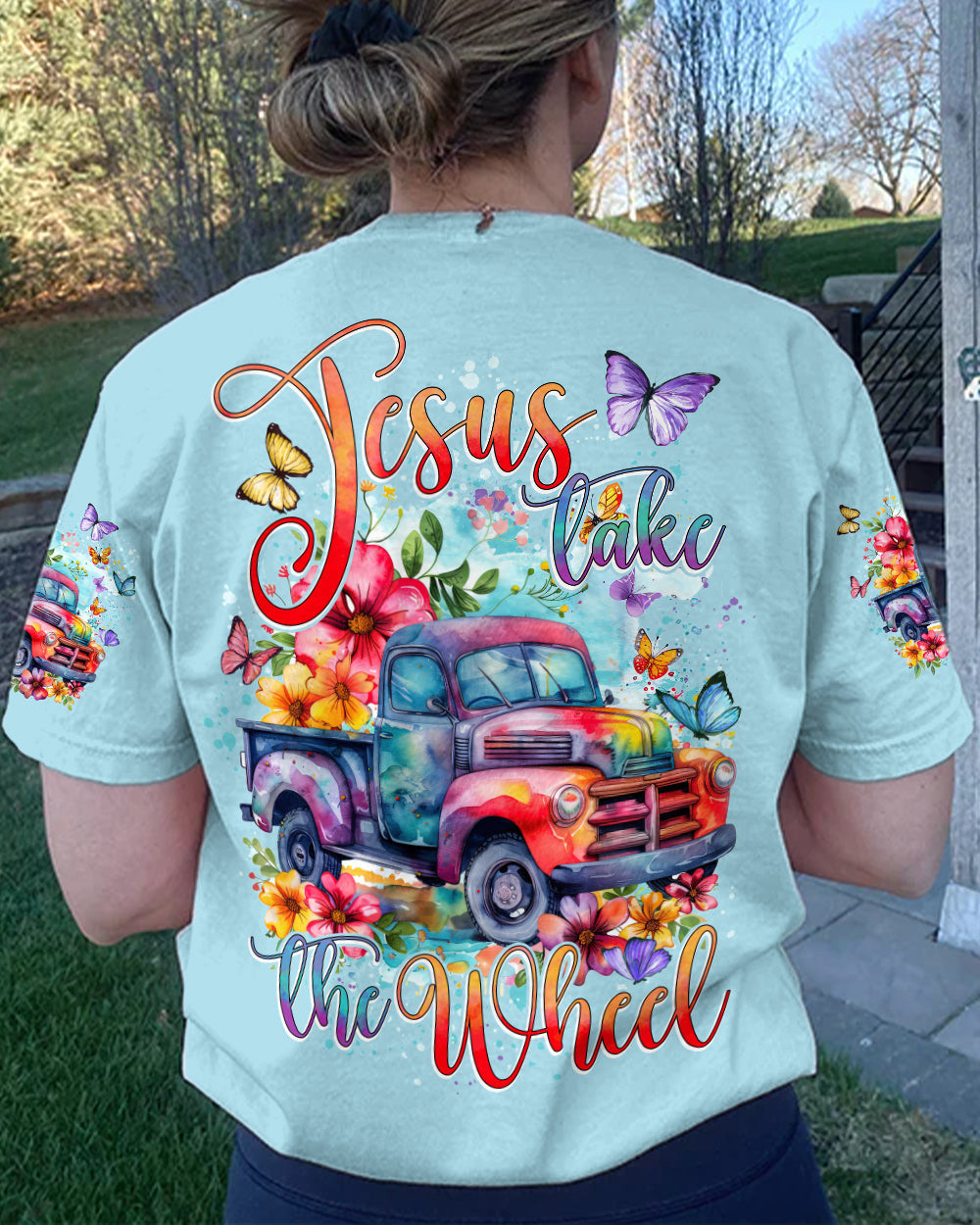 Jesus Take The Wheel Women's All Over Print Shirt - Tytd2003245, easychoo.com