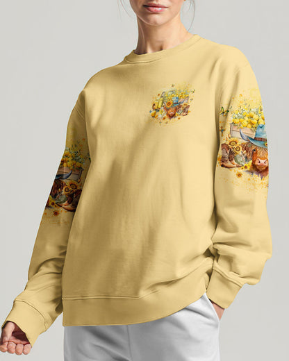 Living Life Somewhere Between Jesus Heifers Women's All Over Print Shirt - Yhlt1203242, easychoo.com