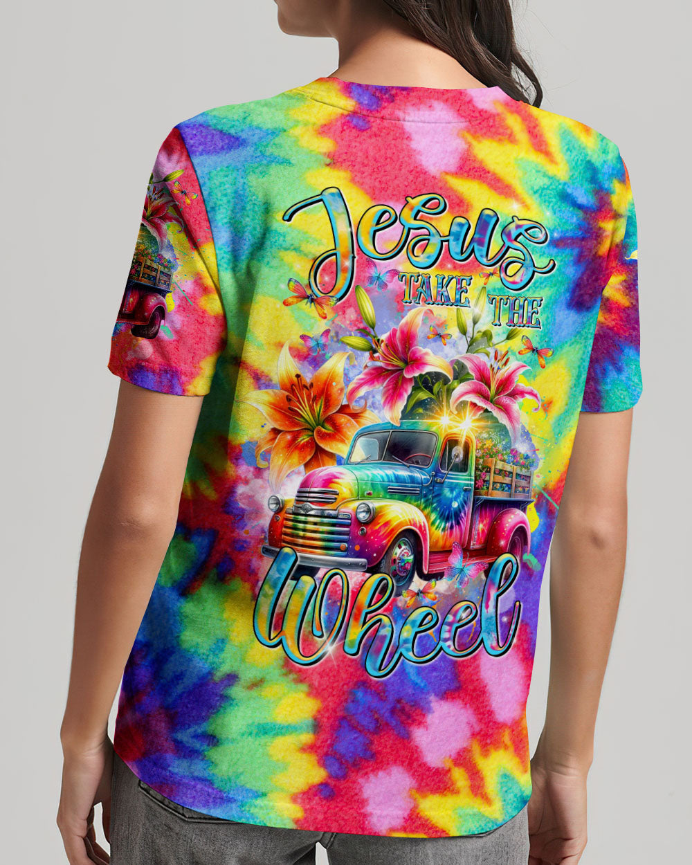 Jesus Take The Wheel Women's All Over Print Shirt - Tltr2602246, easychoo.com