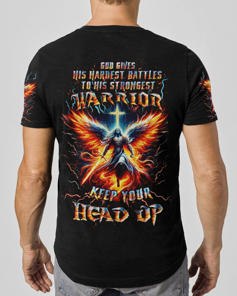 Keep Your Head Up Men's All Over Print Shirt - Yhhn0103243, easychoo.com