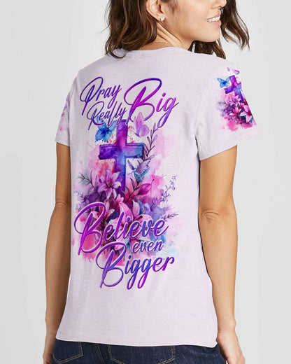 Pray Really Big Women's All Over Print Shirt - Ty2902242, easychoo.com