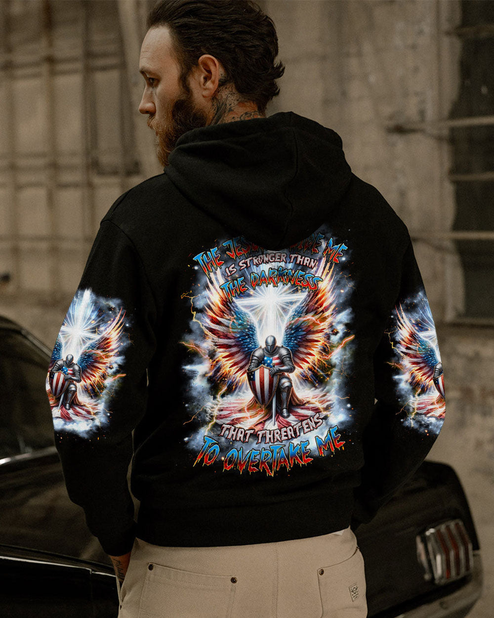 The Jesus Inside Me Is Stronger Warrior Men's All Over Print Shirt - Tlnz0603244, easychoo.com