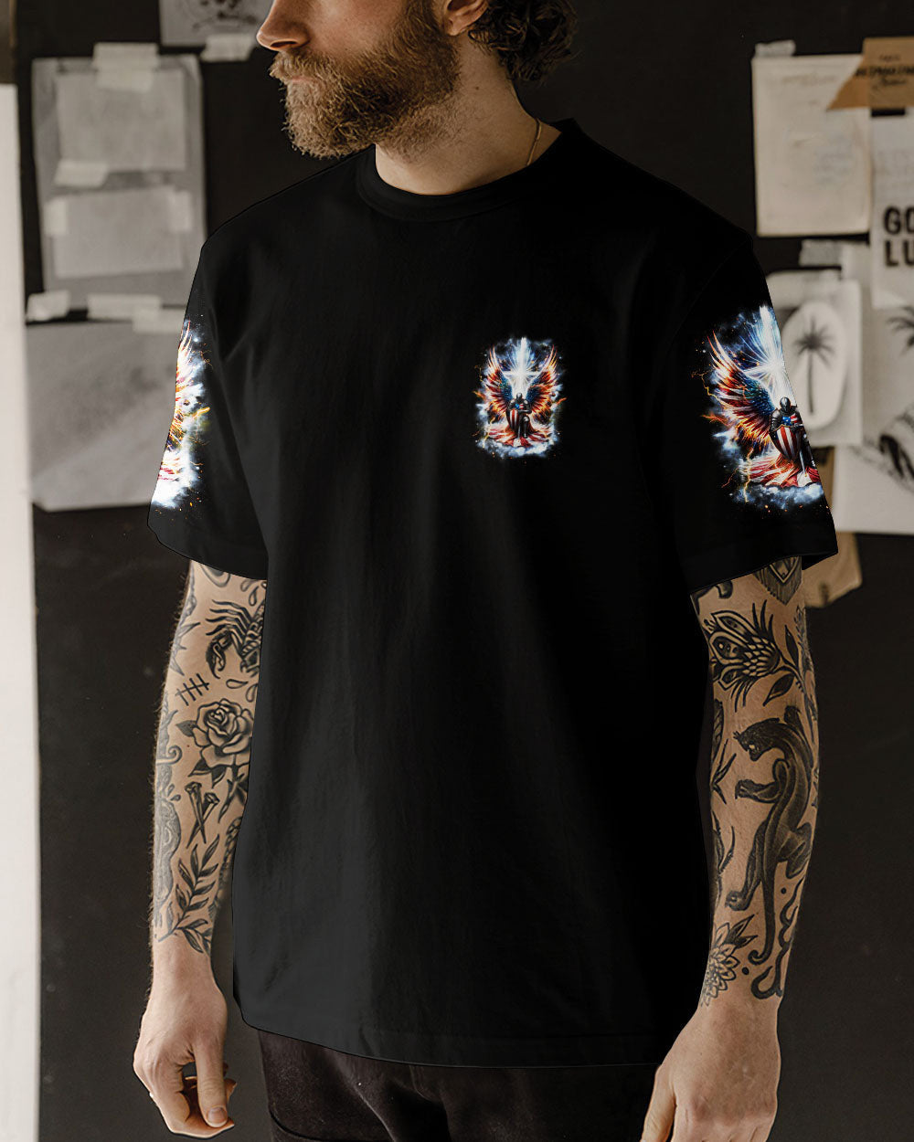 The Jesus Inside Me Is Stronger Warrior Men's All Over Print Shirt - Tlnz0603244, easychoo.com