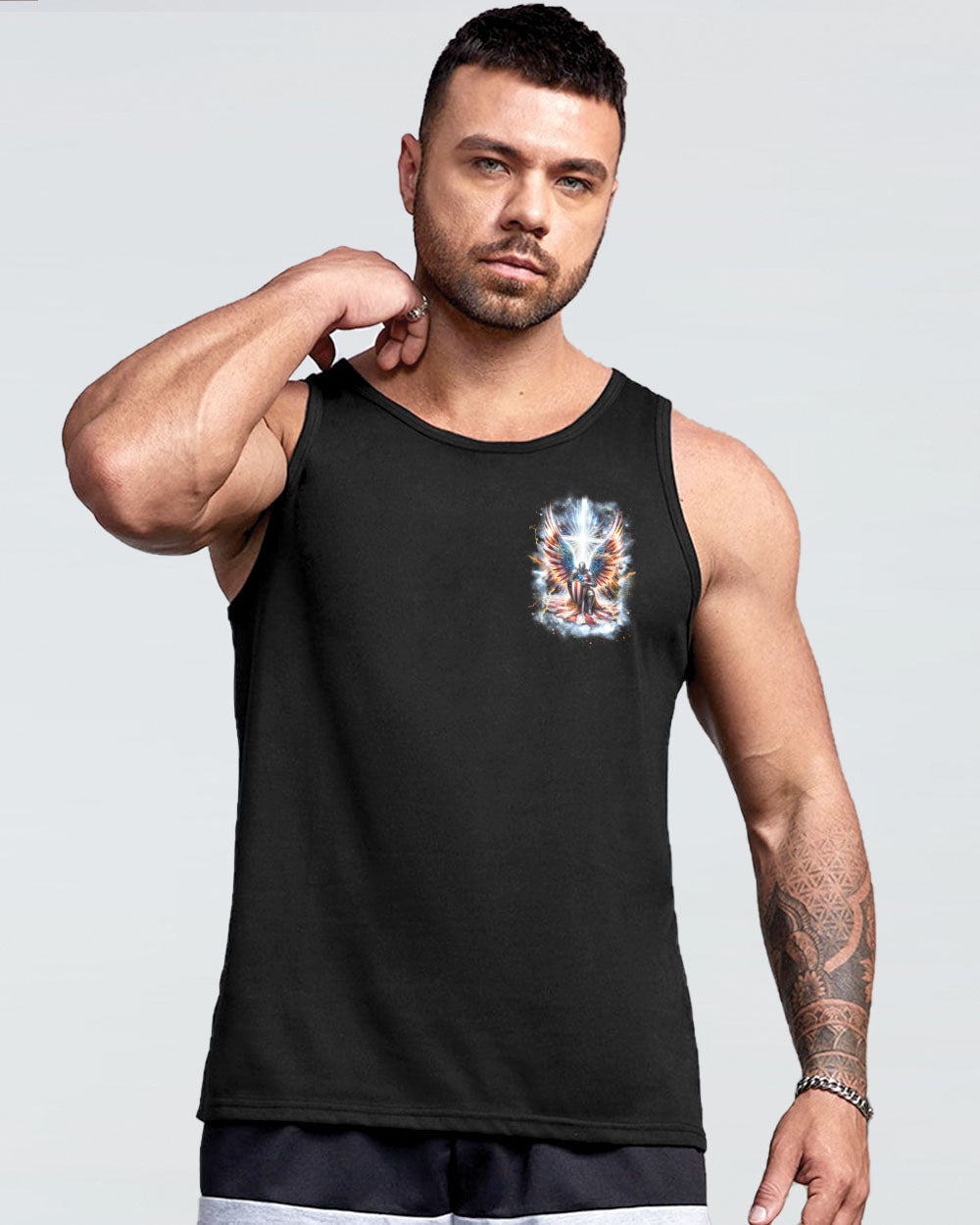 The Jesus Inside Me Is Stronger Warrior Men's All Over Print Shirt - Tlnz0603244, easychoo.com