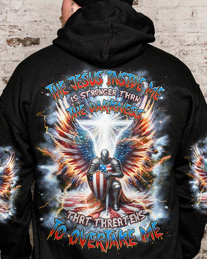 The Jesus Inside Me Is Stronger Warrior Men's All Over Print Shirt - Tlnz0603244, easychoo.com