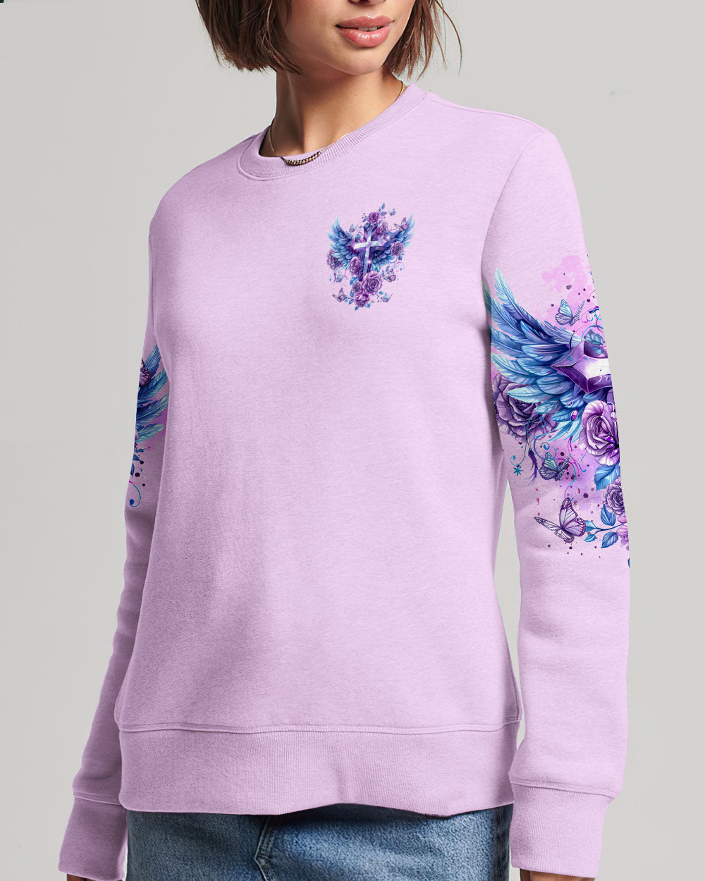 God Says You Are Cross Wings Women's All Over Print Shirt - Tltr2003244, easychoo.com