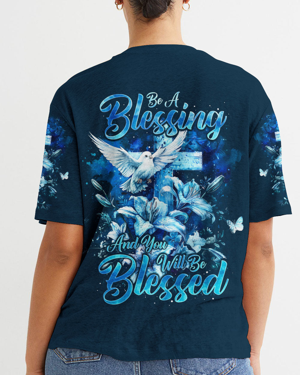 Be A Blessing Women's All Over Print Shirt - Ty1103241, easychoo.com