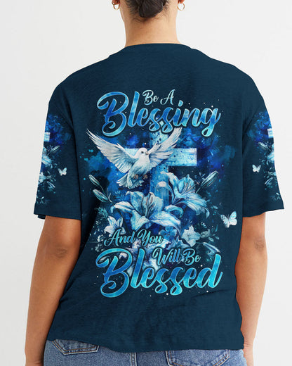 Be A Blessing Women's All Over Print Shirt - Ty1103241, easychoo.com