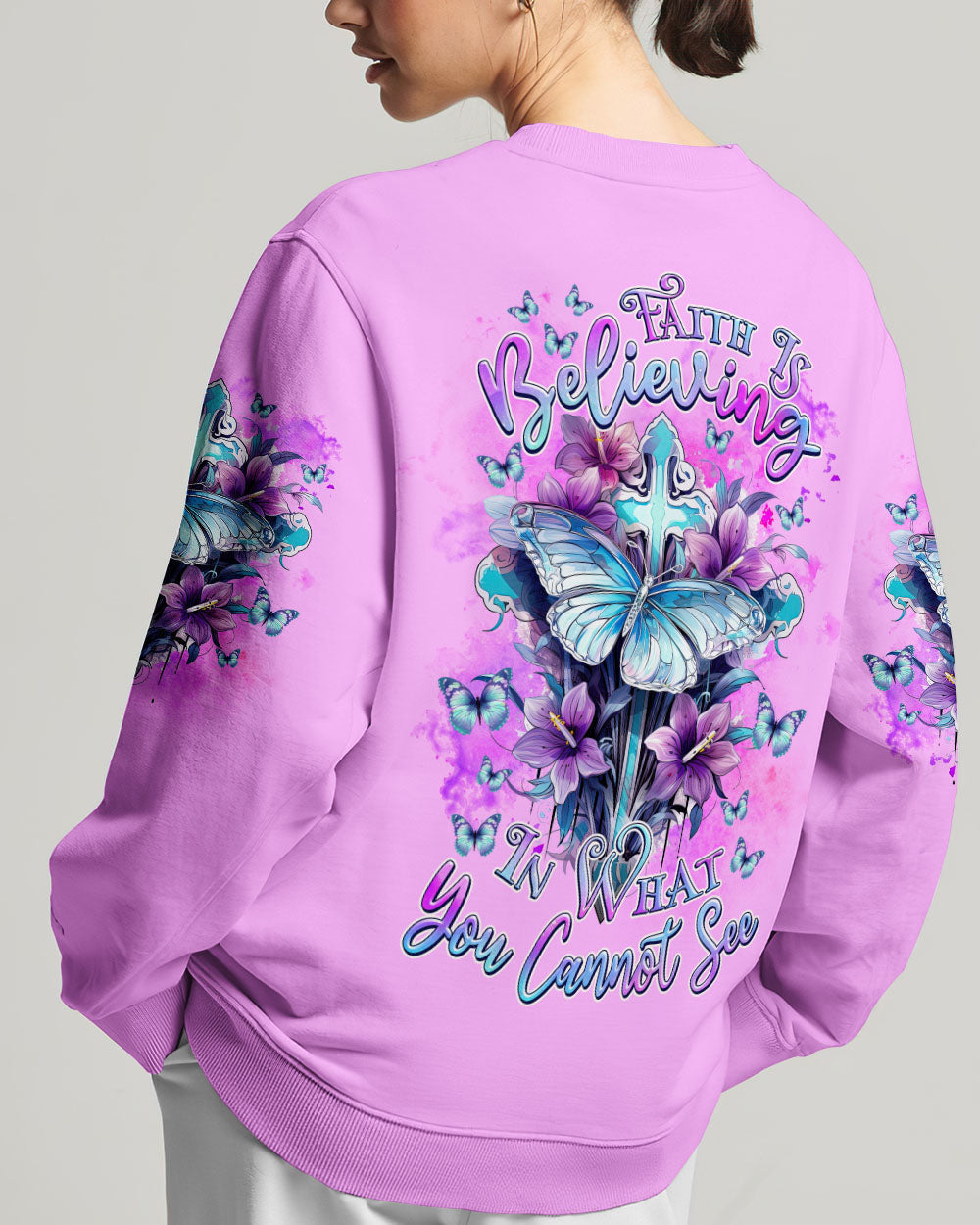 Faith Is Believing Women's All Over Print Shirt - Tlnz1702247, easychoo.com