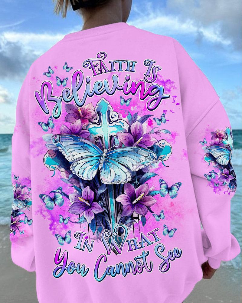 Faith Is Believing Women's All Over Print Shirt - Tlnz1702247, easychoo.com