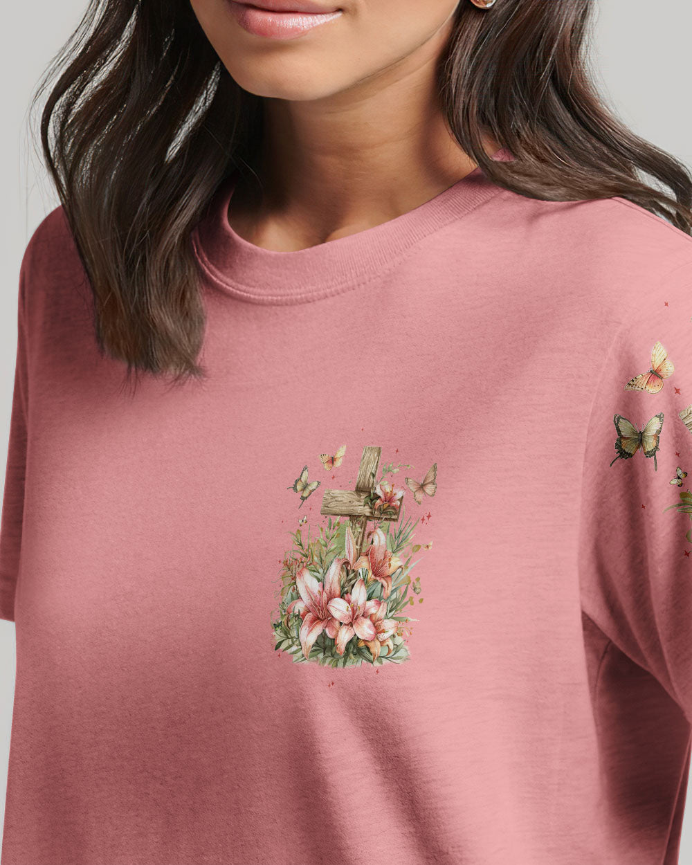 Give All Your Worries And Cares To God Women's All Over Print Shirt - Tyqy2703242, easychoo.com