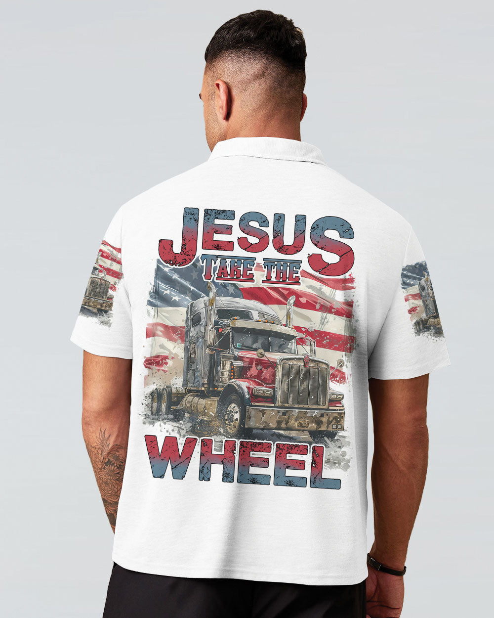 Jesus Take The Wheel Men's All Over Print Shirt - Tyhi0104241, easychoo.com