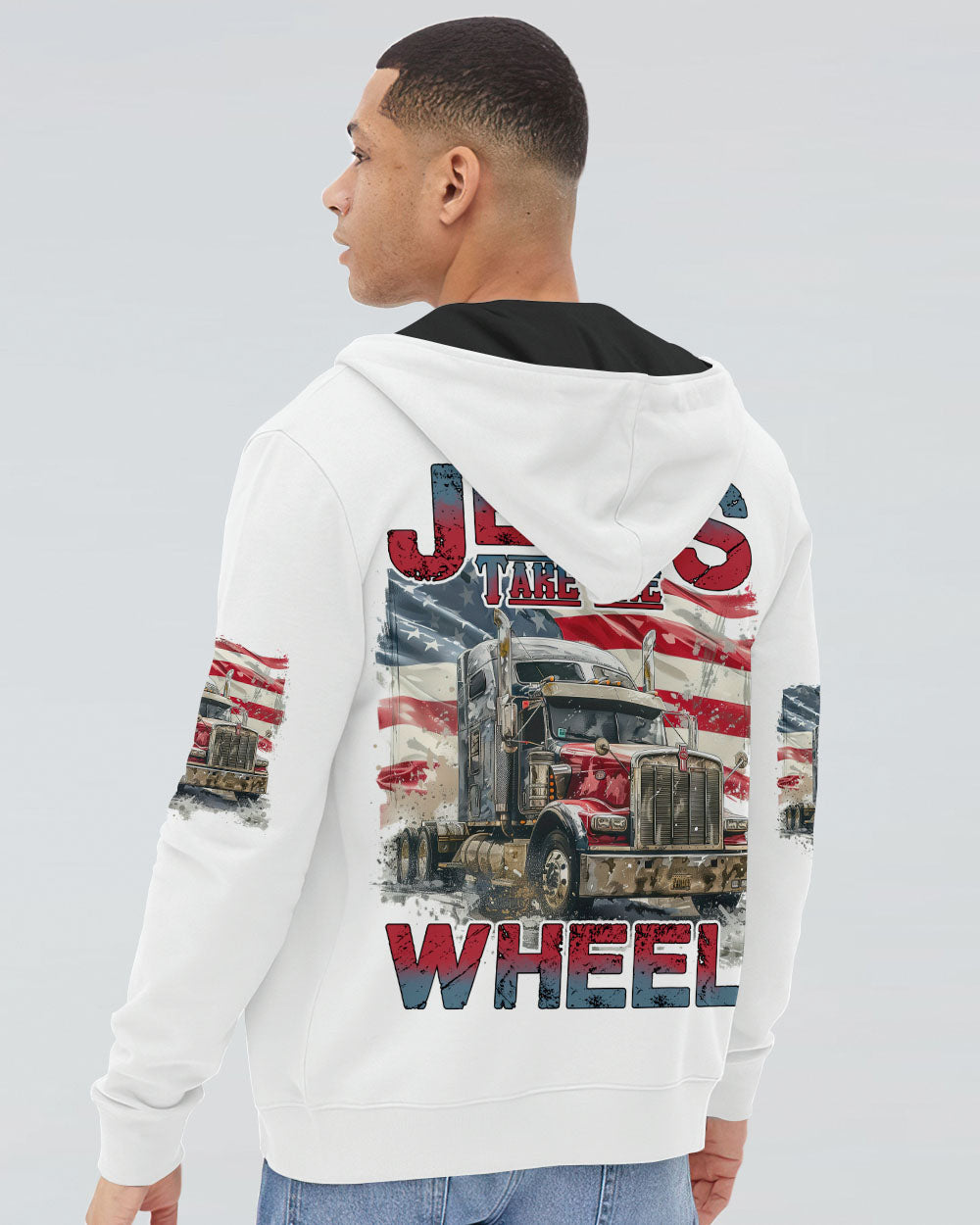 Jesus Take The Wheel Men's All Over Print Shirt - Tyhi0104241, easychoo.com