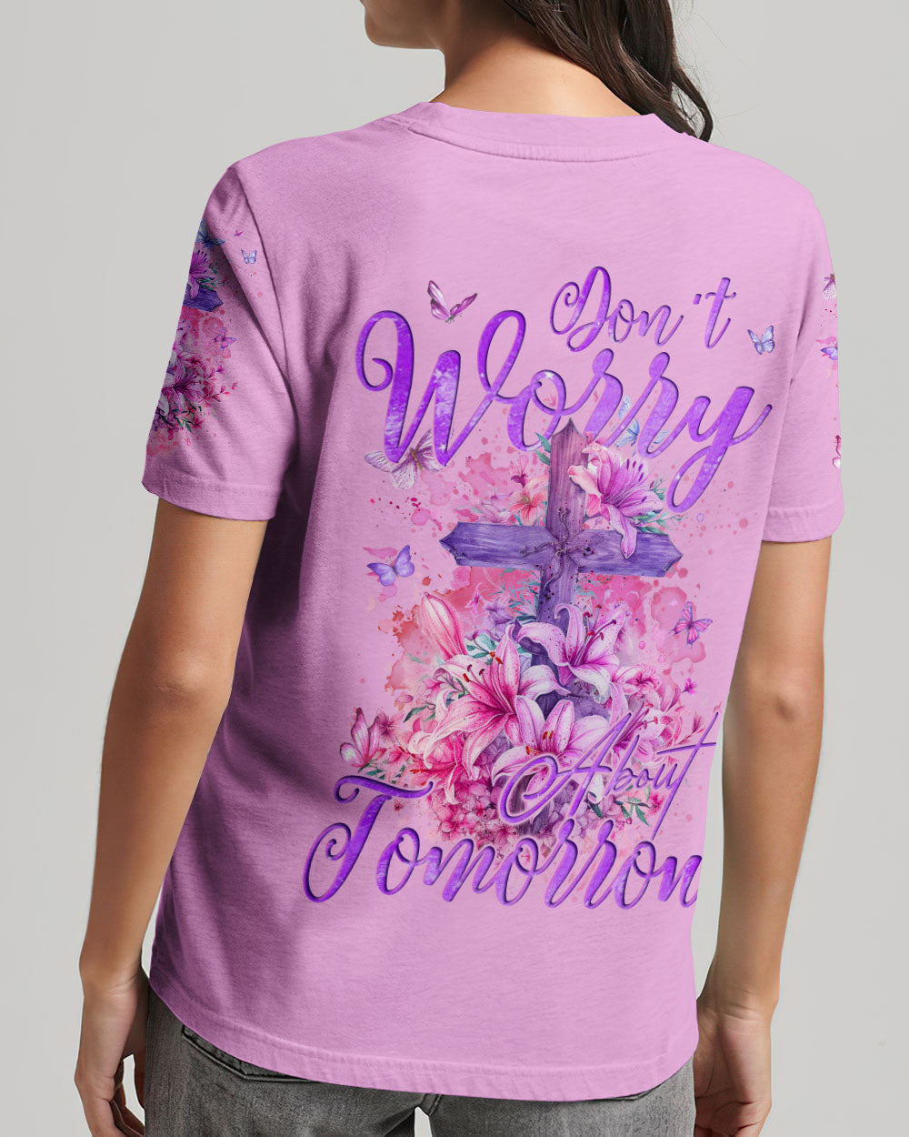 Don't Worry About Tomorrow Women's All Over Print Shirt - Tyqy1103245, easychoo.com