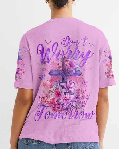 Don't Worry About Tomorrow Women's All Over Print Shirt - Tyqy1103245, easychoo.com