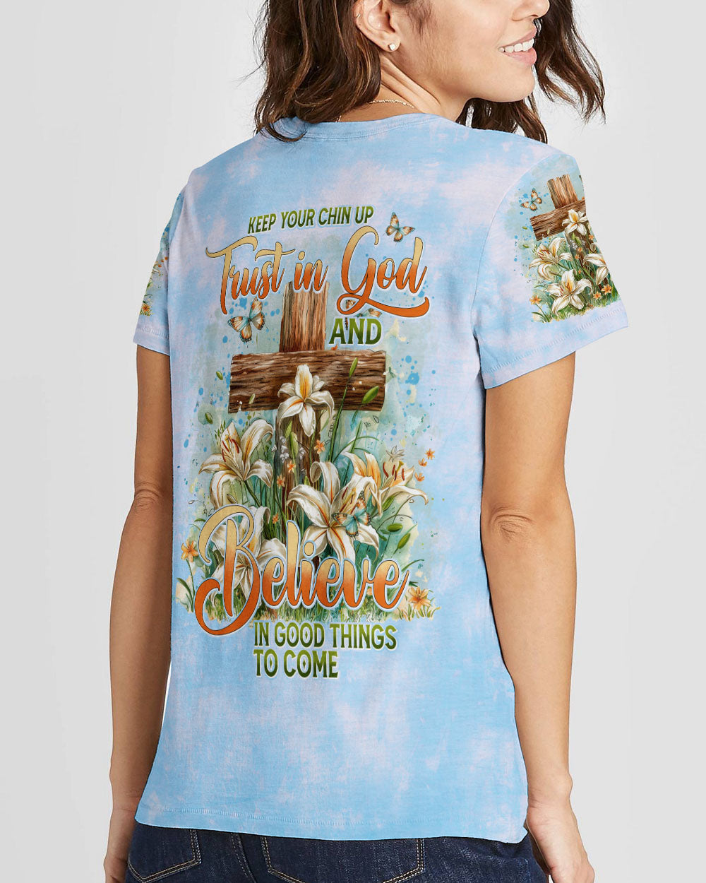 Trust In God Women's All Over Print Shirt - Tyhi2603242, easychoo.com