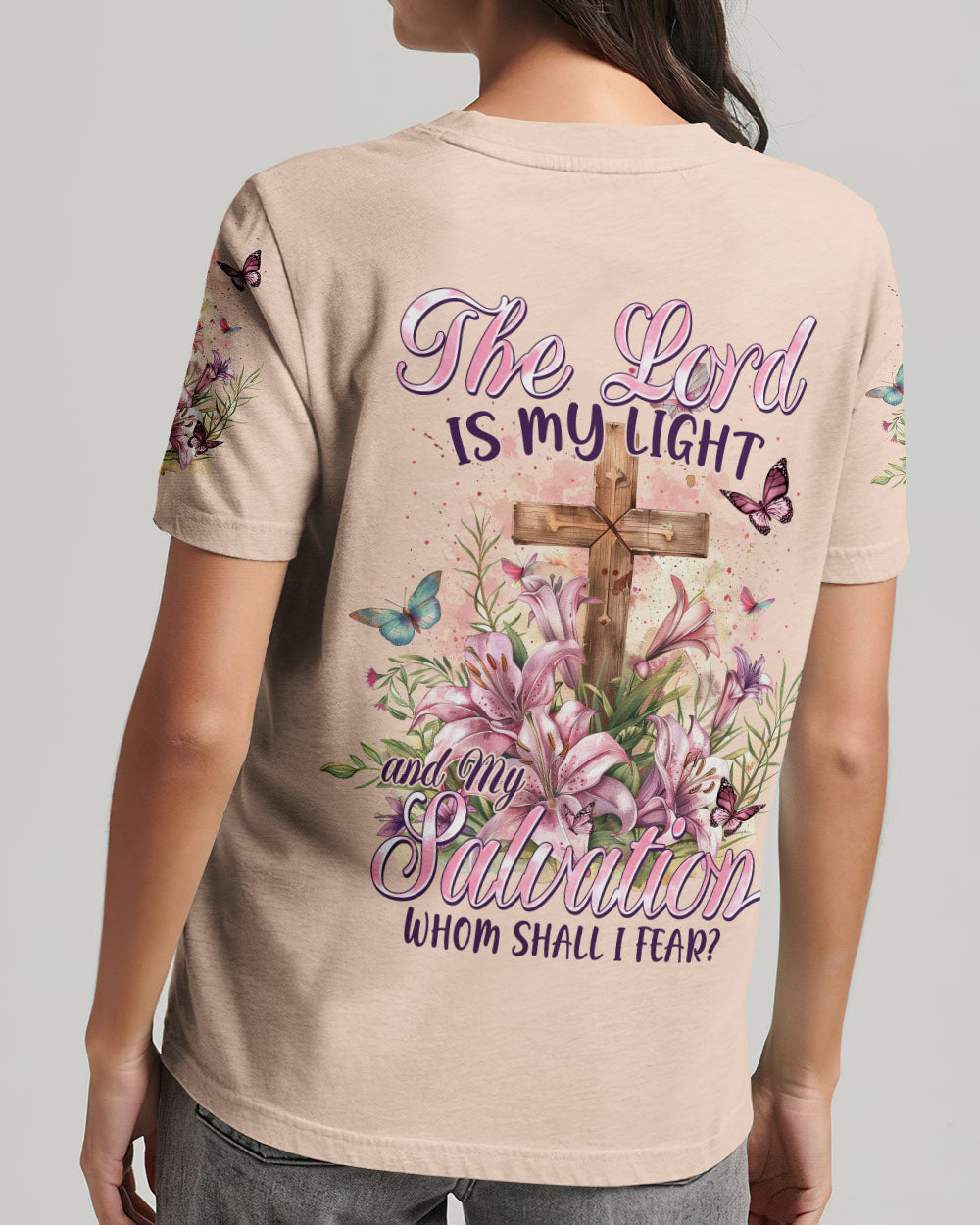 The Lord Is My Light And My Salvation Women's All Over Print Shirt - Tytm0904241, easychoo.com