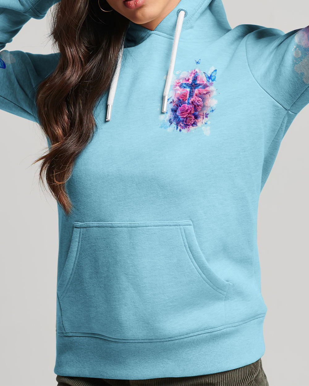 You Can't Break A Woman Cross Rose Women's All Over Print Shirt - Tltw1803242, easychoo.com