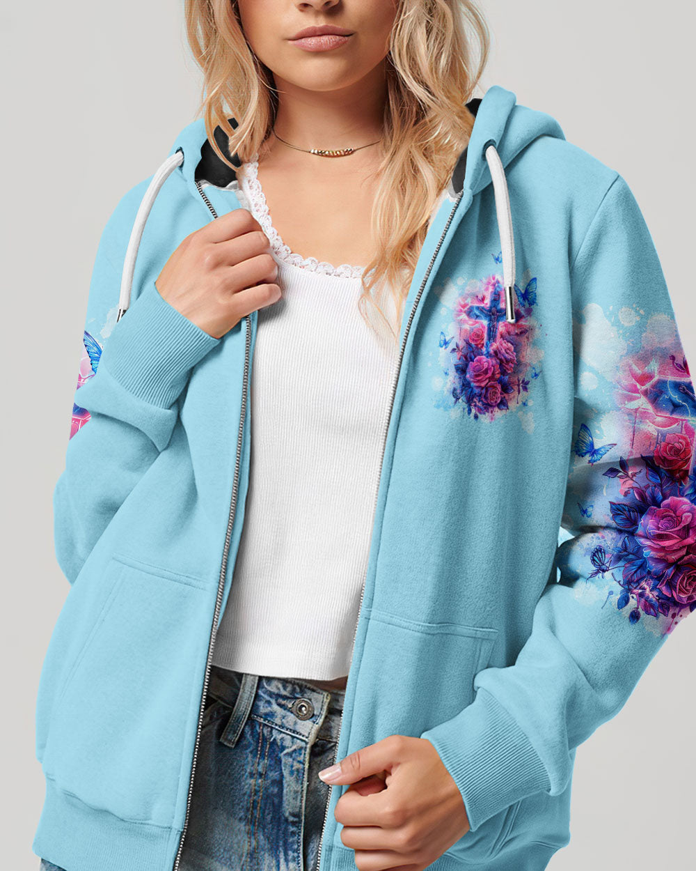 You Can't Break A Woman Cross Rose Women's All Over Print Shirt - Tltw1803242, easychoo.com