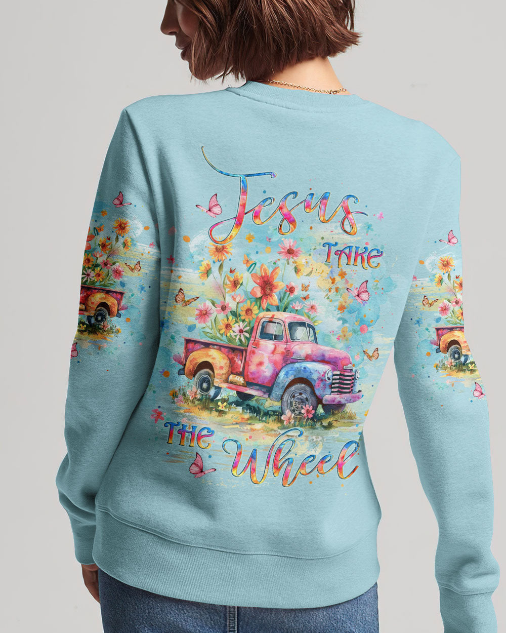 Jesus Take The Wheel Women's All Over Print Shirt - Yhlt0603243, easychoo.com