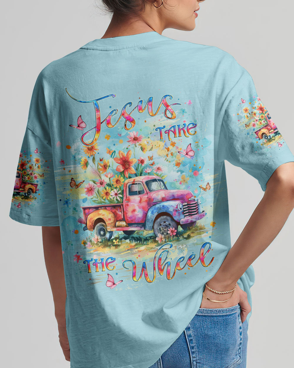 Jesus Take The Wheel Women's All Over Print Shirt - Yhlt0603243, easychoo.com