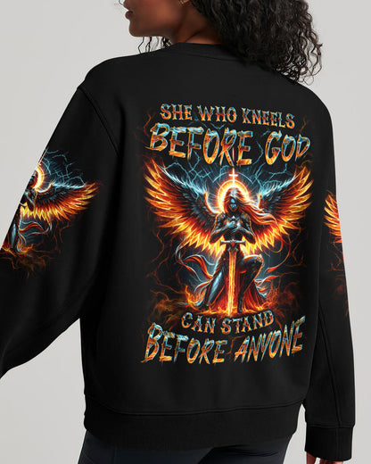 She Who Kneels Before God Warrior Women's All Over Print Shirt - Yhln1602242, easychoo.com