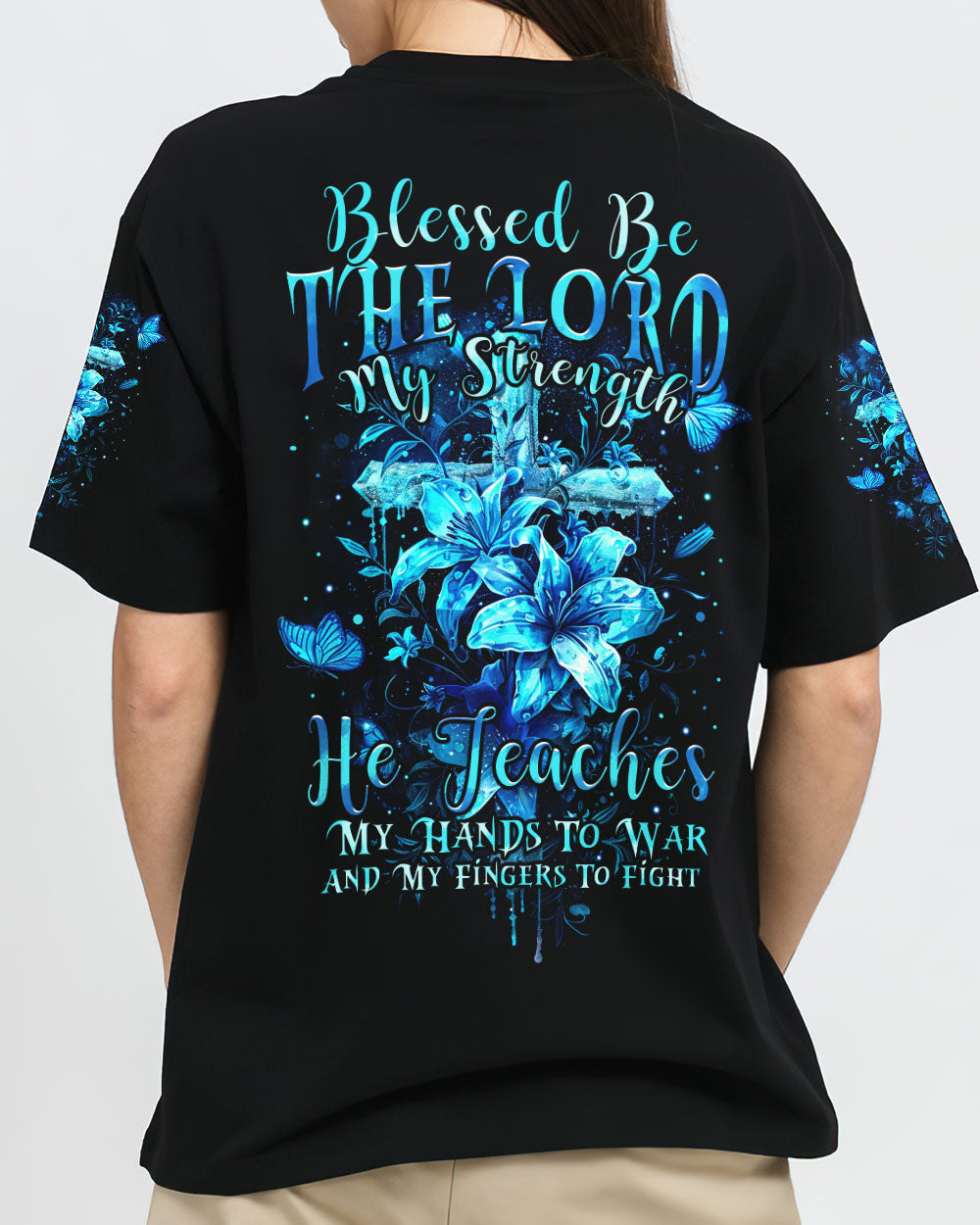 Blessed Be The Lord My Strength Women's All Over Print Shirt - Tytm1103241, easychoo.com
