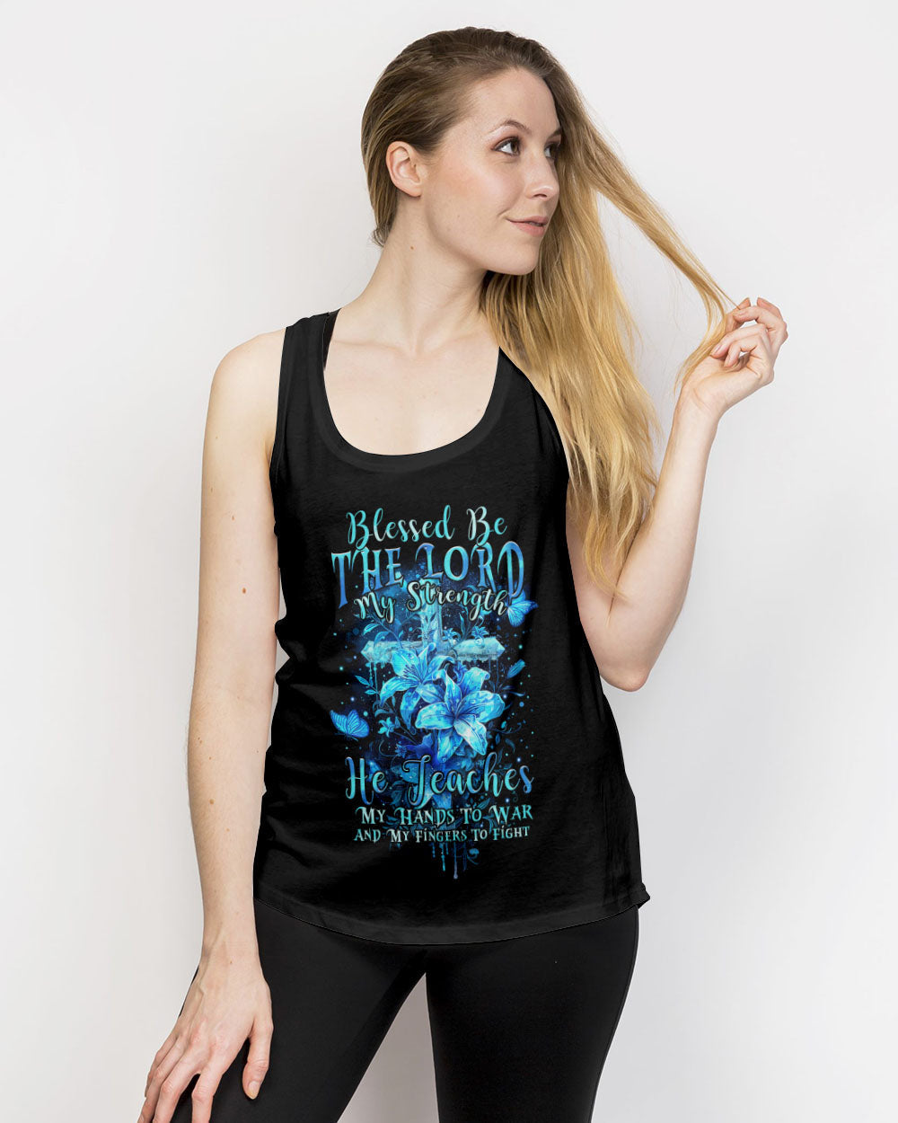 Blessed Be The Lord My Strength Women's All Over Print Shirt - Tytm1103241, easychoo.com