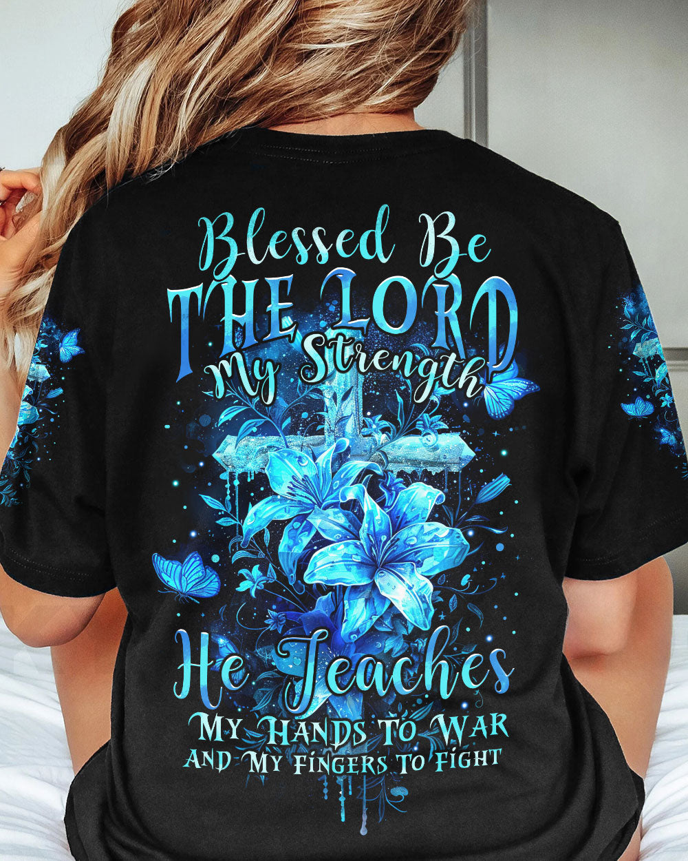 Blessed Be The Lord My Strength Women's All Over Print Shirt - Tytm1103241, easychoo.com
