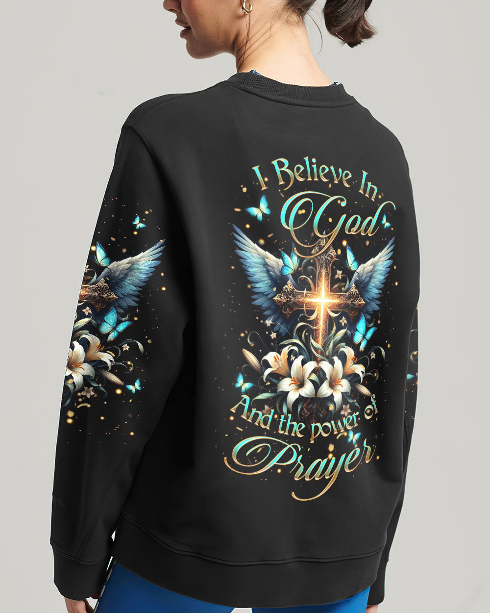 I Believe In God Women's All Over Print Shirt - Yhkd2602241, easychoo.com