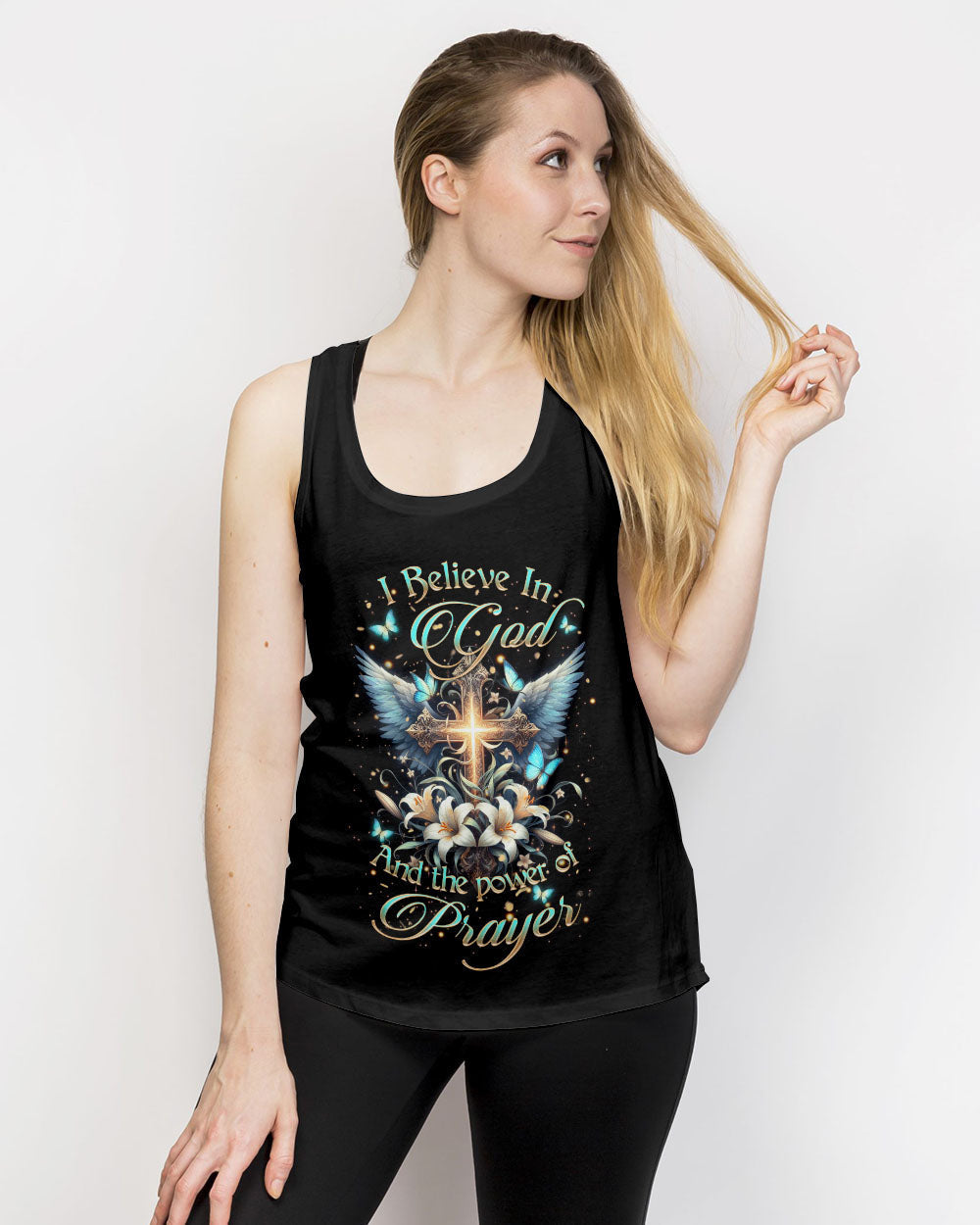 I Believe In God Women's All Over Print Shirt - Yhkd2602241, easychoo.com