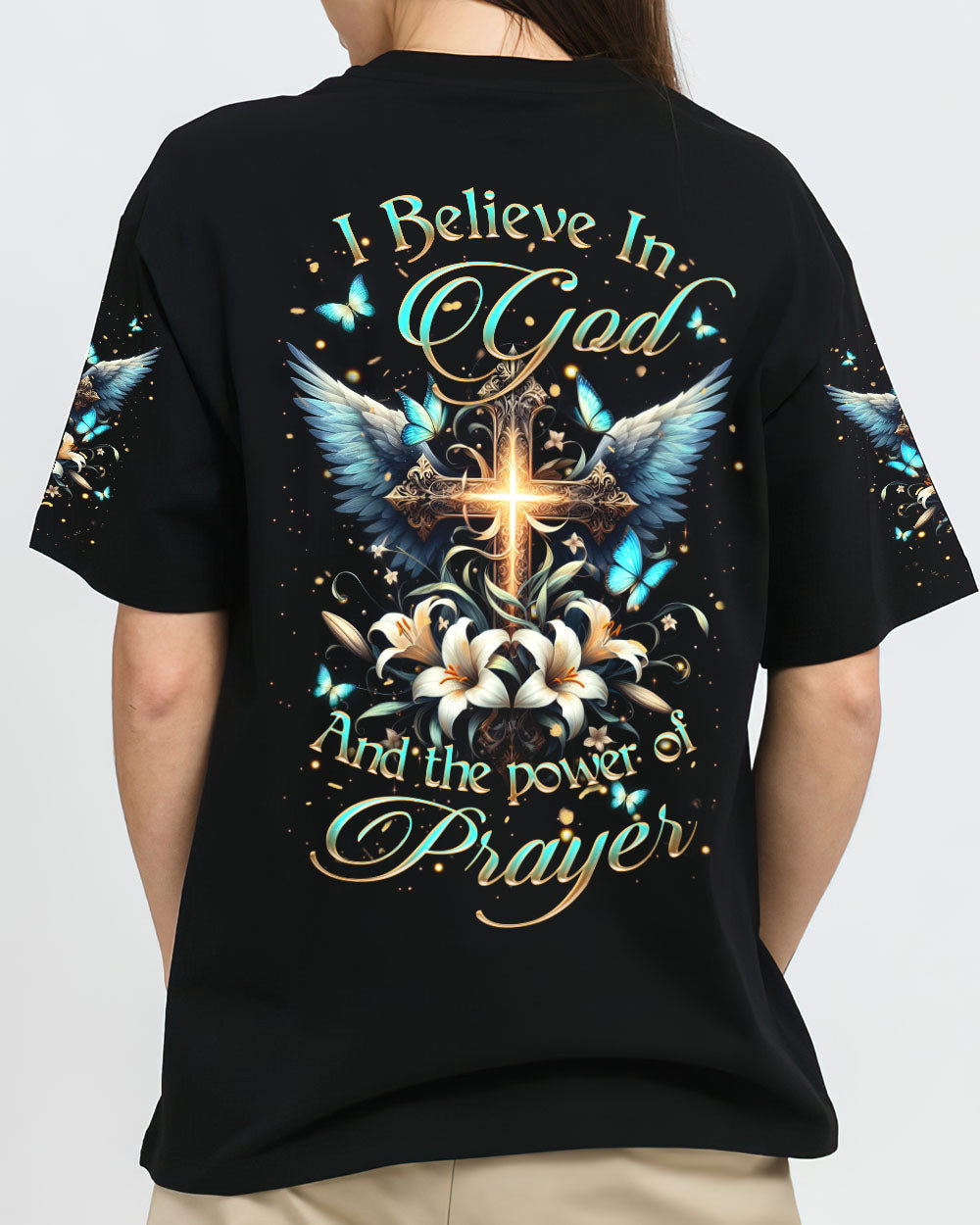 I Believe In God Women's All Over Print Shirt - Yhkd2602241, easychoo.com