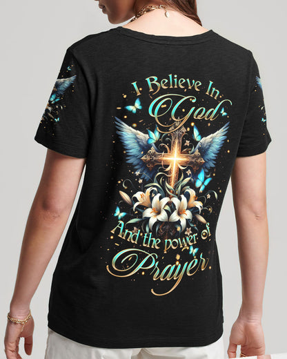 I Believe In God Women's All Over Print Shirt - Yhkd2602241, easychoo.com