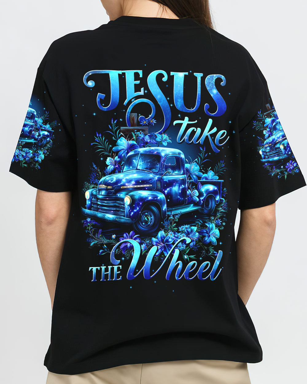 Jesus Take The Wheel Women's All Over Print Shirt - Tytd1503243, easychoo.com
