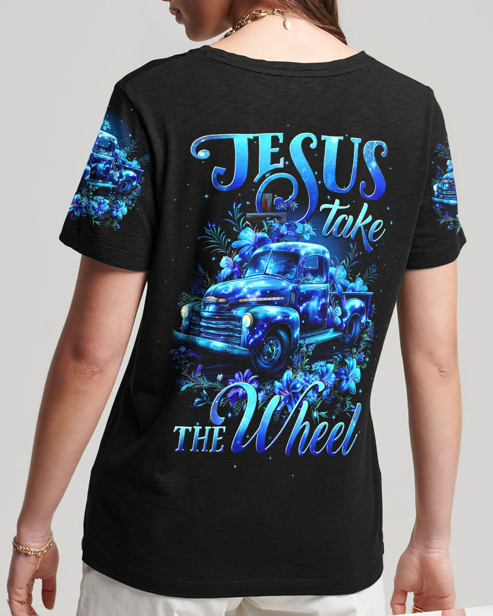 Jesus Take The Wheel Women's All Over Print Shirt - Tytd1503243, easychoo.com