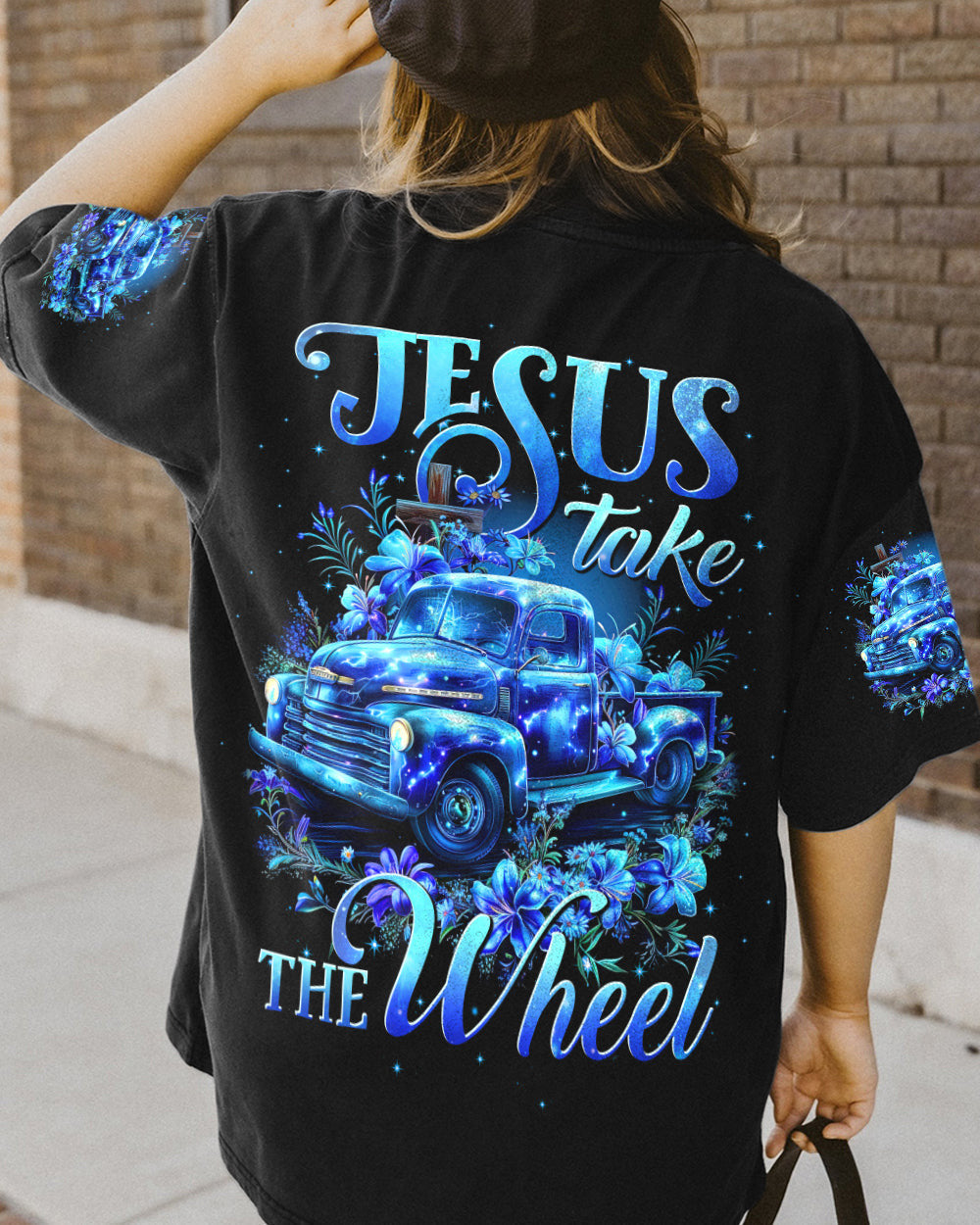 Jesus Take The Wheel Women's All Over Print Shirt - Tytd1503243, easychoo.com