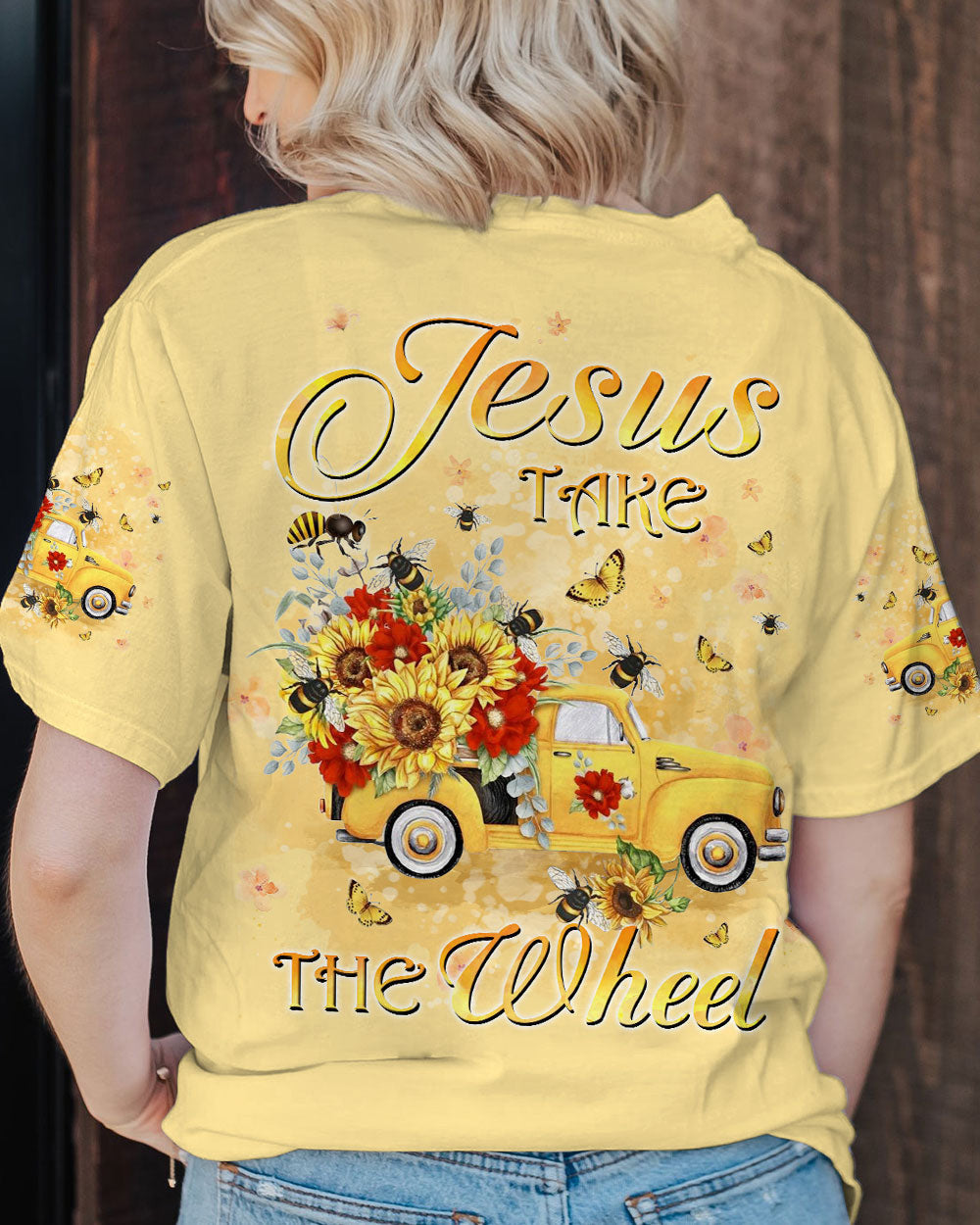 Jesus Take The Wheel Women's All Over Print Shirt - Yhkd2702244, easychoo.com