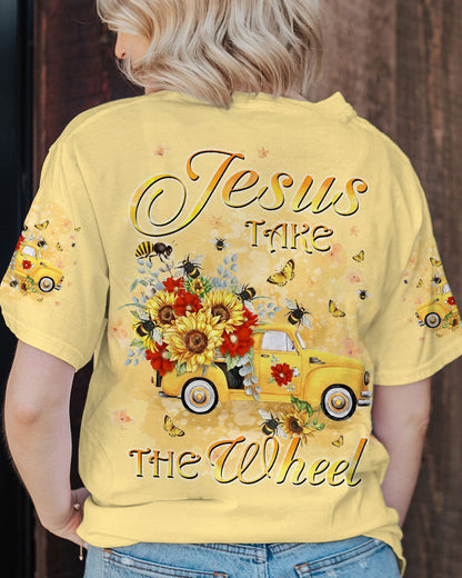 Jesus Take The Wheel Women's All Over Print Shirt - Yhkd2702244, easychoo.com